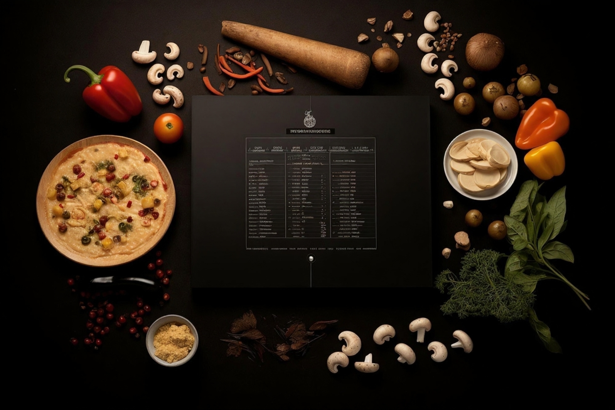 طراحی منوی فست فود